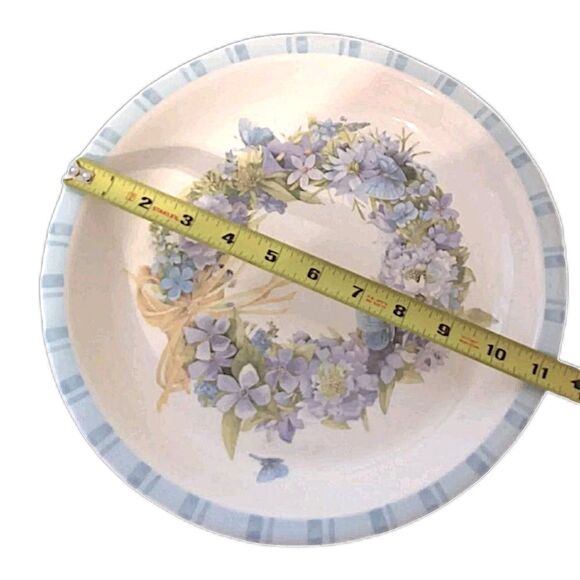 Marjolein Bastin Natures Sketchbook Plate LARGE Hallmark Butterfly Flower Wreath - Picture 2 of 13